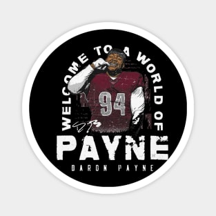 Daron Payne Washington World Of Payne Magnet